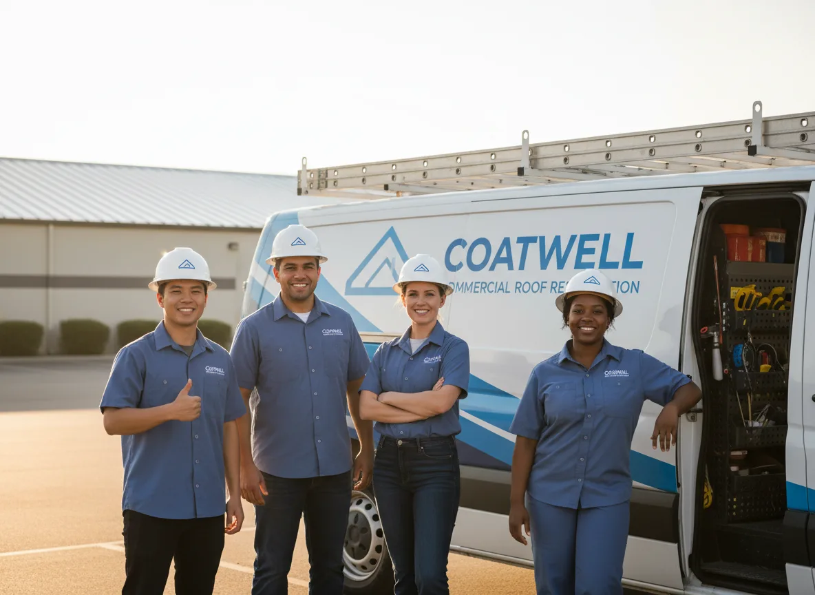 Commercial roof coating company in Amery, WI