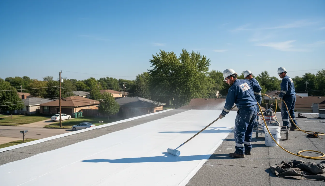 Commercial roof coating in Amery, WI near me